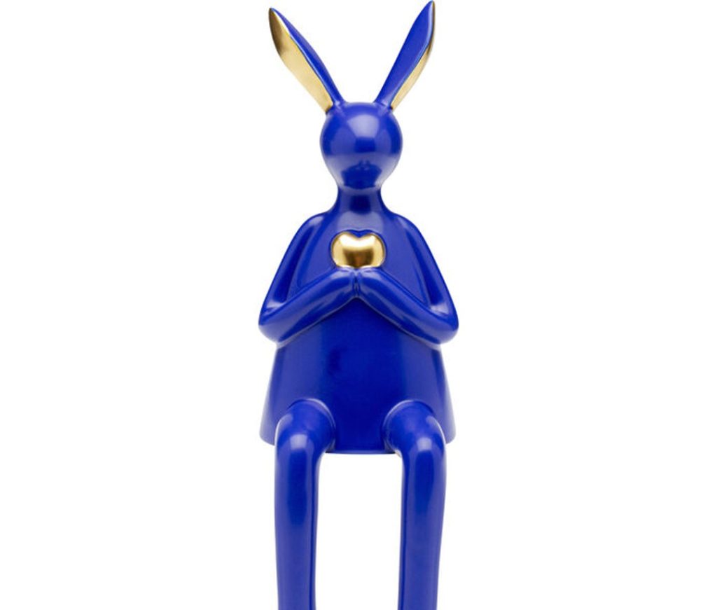 Figurina Blue Rabbit Heart