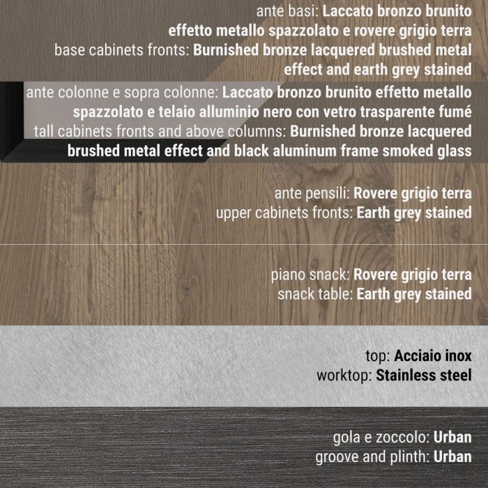 Bucătărie Oltre bronzo brunito - imagine 2