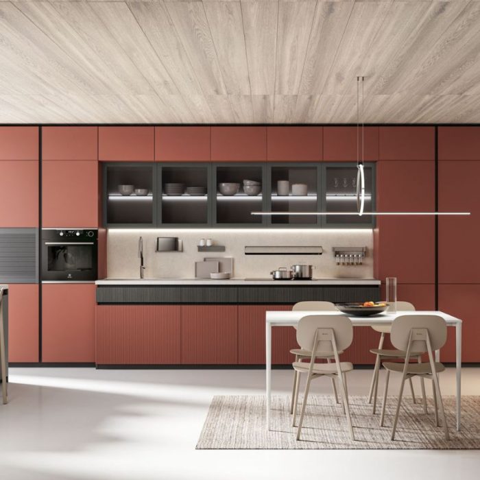 Bucătărie Round Rosso sedona - imagine 1